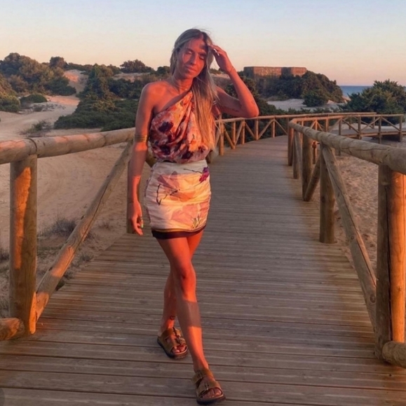 Zara 3-in-1 Limited Edition Printed Silk Hankerchief Dress - Picture 10 of 16